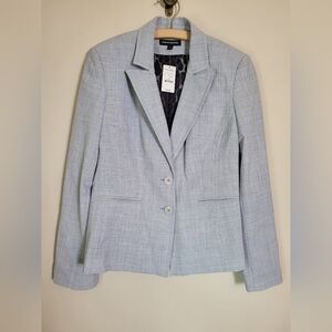 Express Light Gray 2 Button Blazer 12